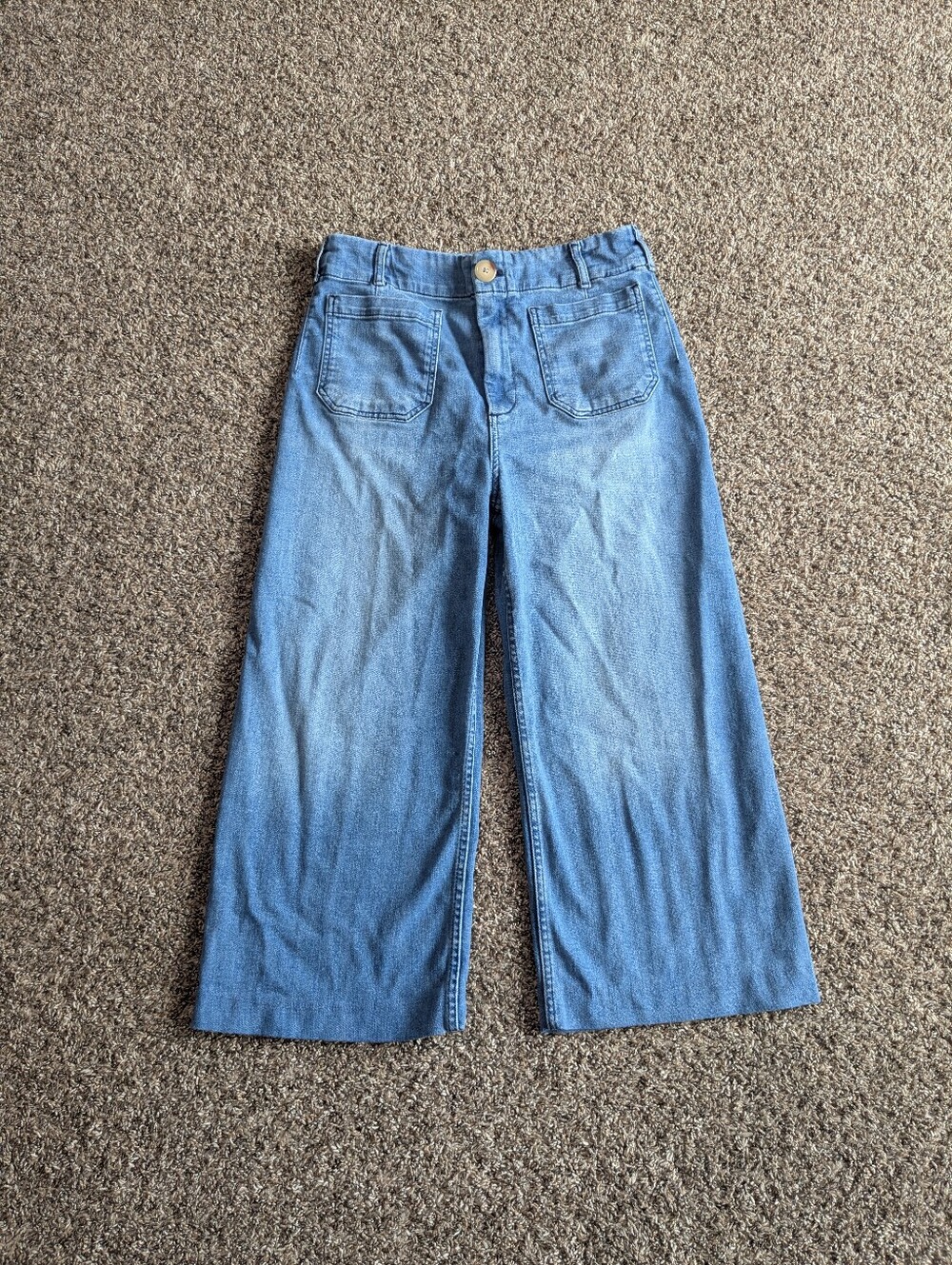 Anthropologie Maeve Colette Crop High Rise Wide Leg Jeans Size 30